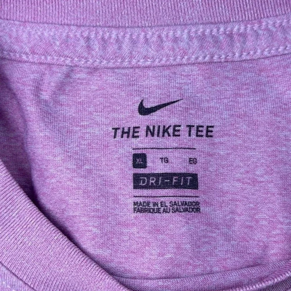Nike Dri-FIT Short Sleeve T-Shirt Pink Heathered Activewear XL